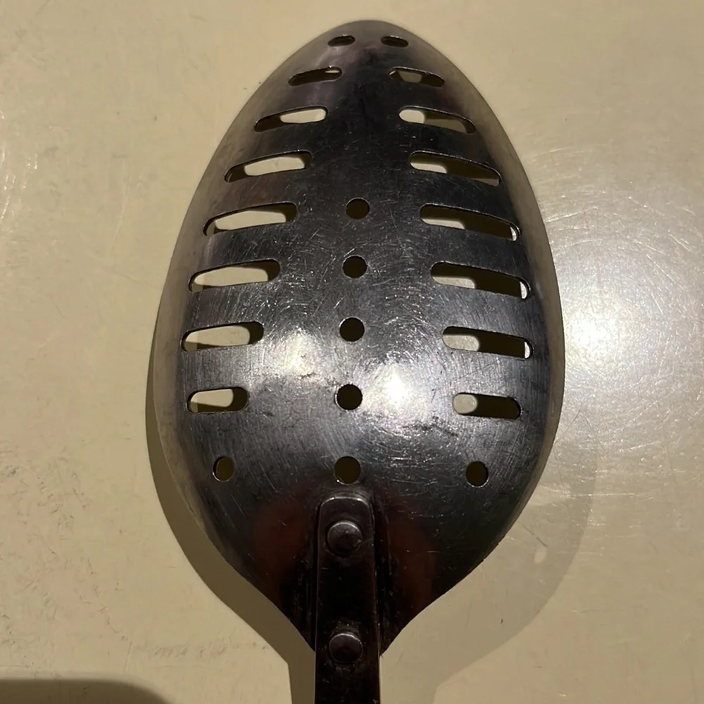 Vintage Arrow Flint Stainless Steel Slotted Spoon U.S.A.